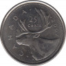 Монета. Канада. 25 центов 2007 год. ав.