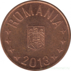 Монета. Румыния. 5 бань 2013 год.