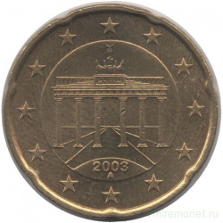 Монета. Германия. 20 центов 2003 год. (A).