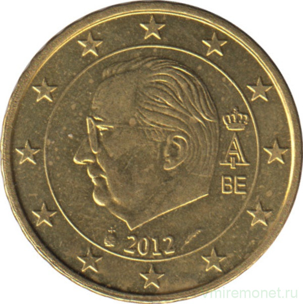 Монета. Бельгия. 10 центов 2012 год.