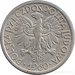 Монета. Польша. 2 злотых 1960 год.