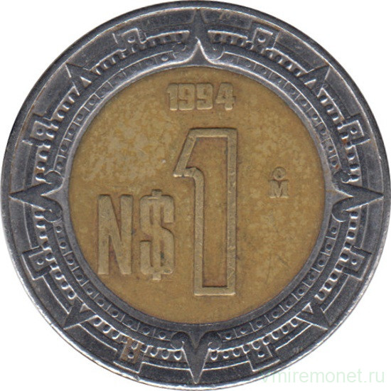 Монета. Мексика. 1 песо 1994 год.