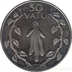 Монета. Вануату. 50 вату 2009 год.