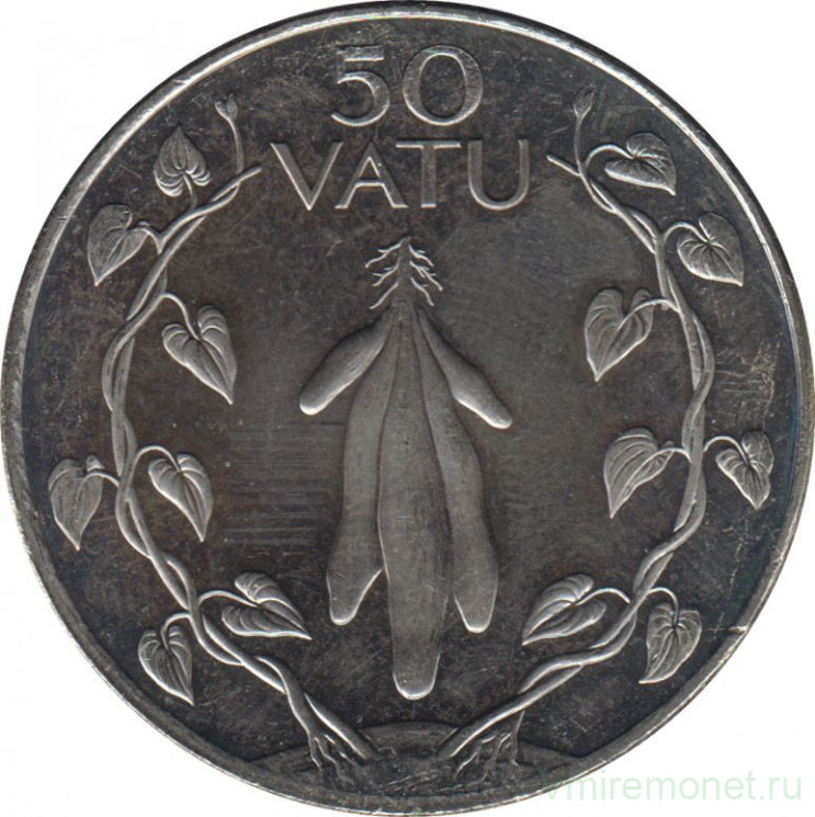 Монета. Вануату. 50 вату 2009 год.
