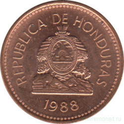 Монета. Гондурас. 1 сентаво 1988 год.