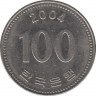 Монета. Южная Корея. 100 вон 2004 год. ав.