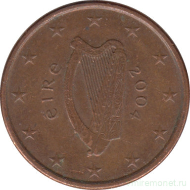 Монета. Ирландия. 1 цент 2004 год.