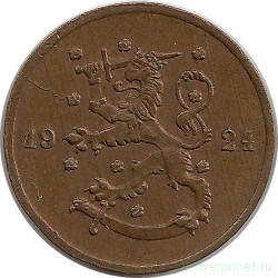 Монета. Финляндия. 1 пенни 1924 год.