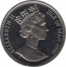 Монета. Великобритания. Остров Мэн. 1 крона 1995 год. Кошки. Турецкая ангора. рев.