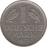  Монета. ФРГ. 1 марка 1972 год. Монетный двор - Мюнхен (D). ав.