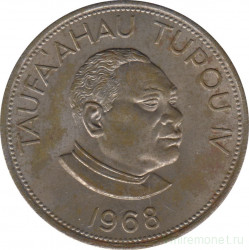 Монета. Тонга. 1 паанга 1968 год.