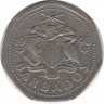 Монета. Барбадос. 1 доллар 1998 год. ав.