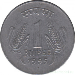 Монета. Индия. 1 рупия 1995 год.