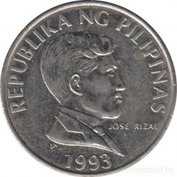 Монета. Филиппины. 1 песо 1993 год.