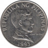 Монета. Филиппины. 1 песо 1993 год. ав.
