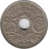 Монета. Франция. 25 сантимов 1932 год. ав.