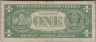 Банкнота. США. 1 доллар 1957 год. Синяя печать. А. Знак * - серия замещения.Тип 419а. рев.