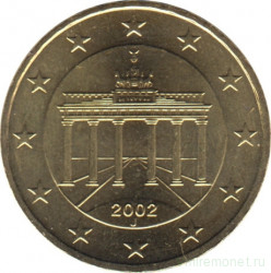 Монета. Германия. 10 центов 2002 год. (J).
