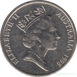 Монета. Австралия. 5 центов 1998 год.