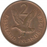 Монета. Фолклендские острова. 2 пенса 1983 год. рев.