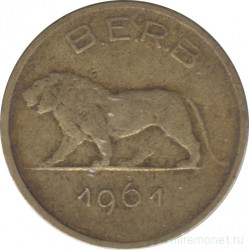 Монета. Руанда-Урунди. 1 франк 1961 год.