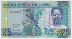 Банкнота. Гамбия. 25 даласи 2006 год.