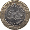 Монета. Фолклендские острова. 2 фунта 2004 год. 30 лет монетам Фолклендов. ав.