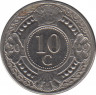 Монета. Нидерландские Антильские острова. 10 центов 2009 год. ав.