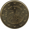 Монета. Сан-Марино. 50 центов 2007 год. ав.