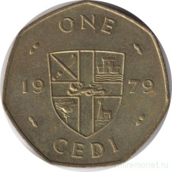 Монета. Гана. 1 седи 1979 год.