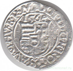 Монета. Королевство Венгрия. 1 денар 1568 год.