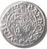 Монета. Королевство Венгрия. 1 денар 1568 год. ав.