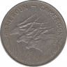 Монета. Камерун. 100 франков 1975 год. рев.