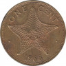 Монета. Багамские острова. 1 цент 1968 год. ав.