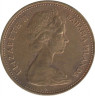Монета. Багамские острова. 1 цент 1968 год. рев.