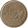 Монета. Нидерланды. 20 центов 2001 год. 