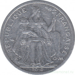 Монета. Новая Каледония. 1 франк 2016 год. 