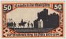 Бона. Нотгельд. Германия. Город Плён. 50 пфеннигов 1921 год. Вариант 1064.2.а.3. рев.