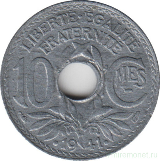 Монета. Франция. 10 сантимов 1941 год. (.1941.)