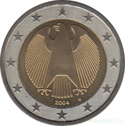Монеты. Германия. Набор евро 8 монет 2004 год. 1, 2, 5, 10, 20, 50 центов, 1, 2 евро. (G).