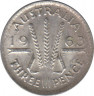 Монета. Австралия. 3 пенса 1963 год. ав.