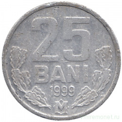 Монета. Молдова. 25 баней 1999 год.