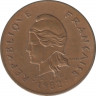 Монета. Французская Полинезия. 100 франков 1982 год. ав.