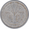 Монета. Того. 2 франка 1948 год. рев.