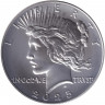 Монета. США. 1 доллар 2025 год. Мирный доллар.
