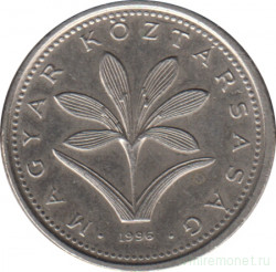 Монета. Венгрия. 2 форинта 1996 год.