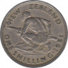 Монета. Новая Зеландия. 1 шиллинг 1951 год. ав.