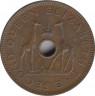 Монета. Родезия и Ньясалэнд. 1/2 пенни 1958 год. ав.