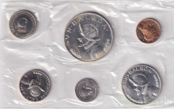 Монета. Панама. Набор 6 монет. 1, 5 сентимо, 1/10, 1/4, 1/2, и 1 бальбоа 1968 год.