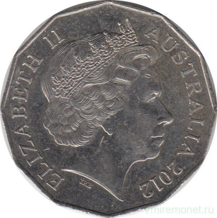 Монета. Австралия. 50 центов 2012 год.